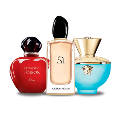 Sada 3 Parfémů | Dior HYPNOTIC POISON, Giorgio Armani SÌ, Versace DYLAN TURQUOISE 100 ml